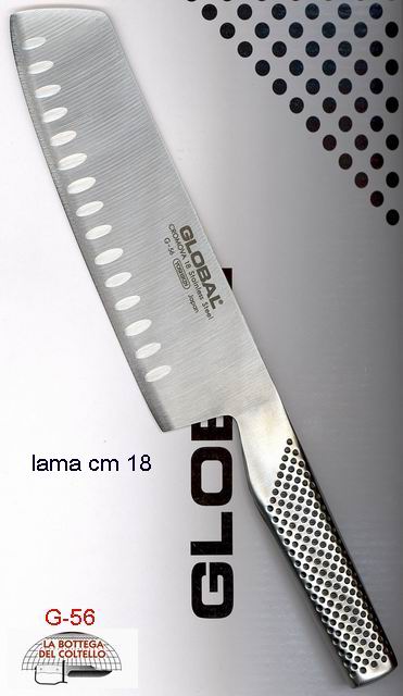 Coltello Global Nakiri alveolato