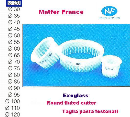 Taglia pasta festonato mm 20