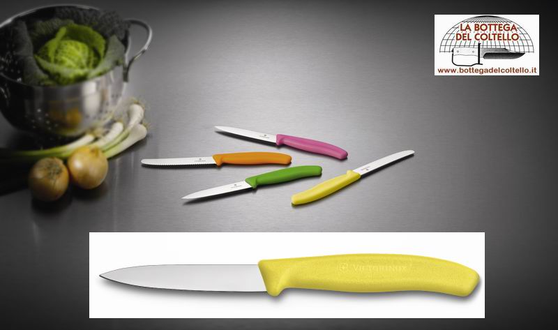 Victorinox Coltello verdure manico giallo