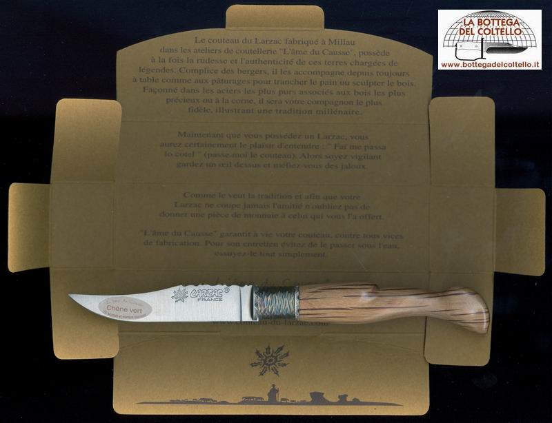 Larzac coltello chiudibile manico Ch�ne vert