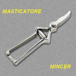 Masticatore in acciaio inox per alimenti