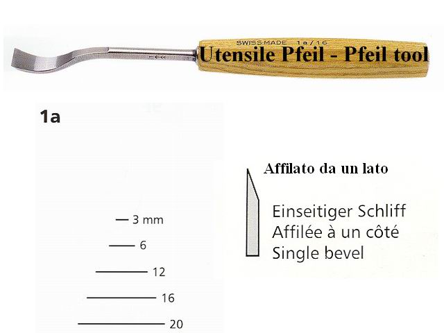 Scalpello legno 1A/20