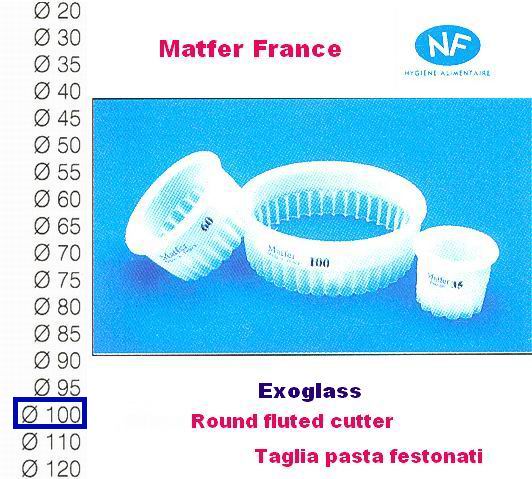 Taglia pasta festonato mm 100