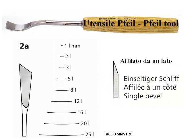 Scalpello legno curvatura 2AL/12