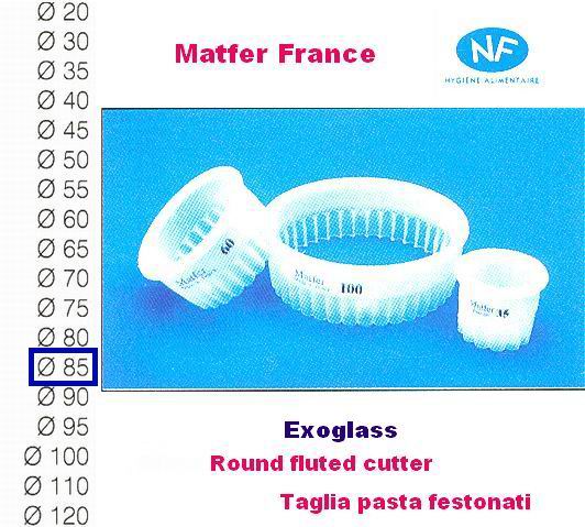 Taglia pasta festonato mm 85