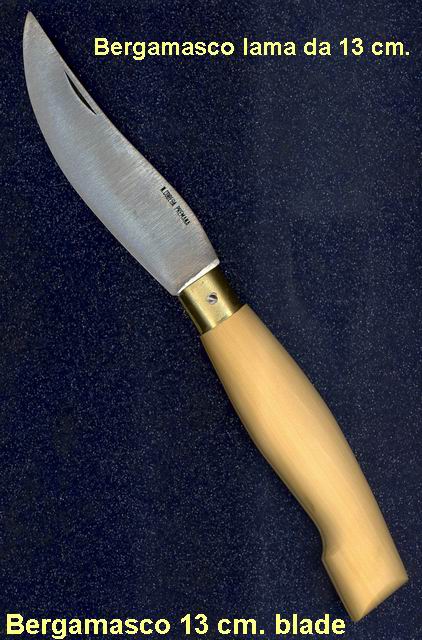 Coltello chiudibile Bergamasco 13 bosso