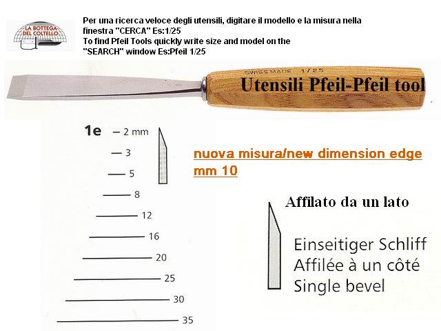 Pfeil sgorbia per legno 1E/10