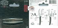2 molle ricambio forbici potare Felco 2/91