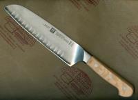 Coltelleria Pro Wood Santoku alveolato