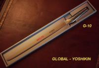 Coltello Global G-10 prosciutto salmone
