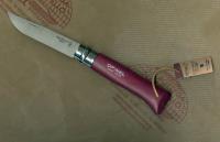 Opinel 8 Colorama burgundy folder
